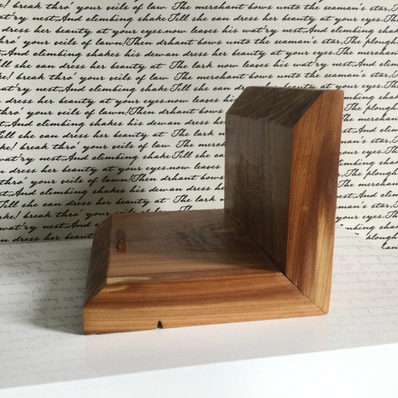 Handmade Reclaimed Cedar Wood Phone Stand - Picture 3 of 7